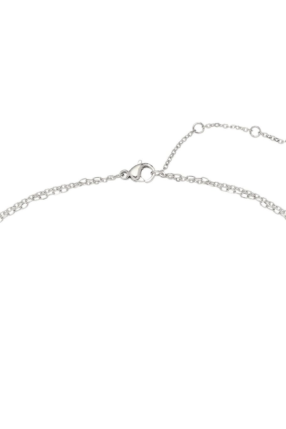 Necklace Around The World Silver Color Stainless Steel Picture2